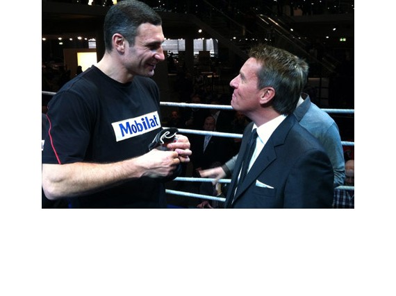 Vitali Klitschko im Gespräch mit BLE-Geschäftsführer Stefan Schmidt