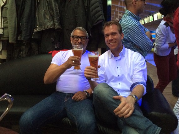 Jimmy Hartwig & Dr. Steffen Bethke beim Weißbier