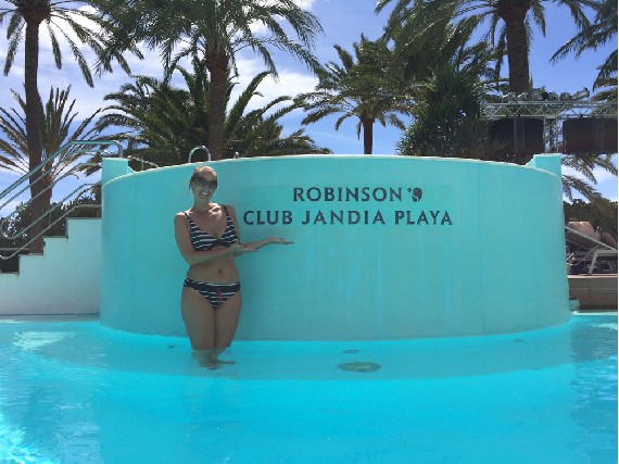 Besuch im Bad des Robinson Club Esquinzo Playa