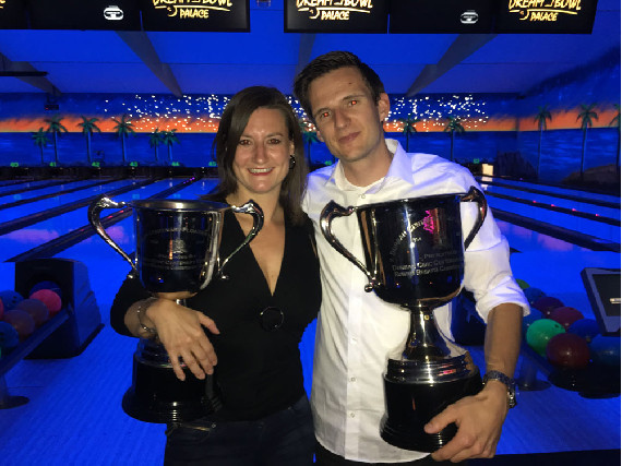 Gewinner des Bowling Cups 2016 Tanja Werner und Bernd Klingele