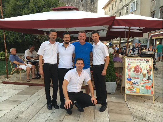 Café Uno mitten in Poreč
