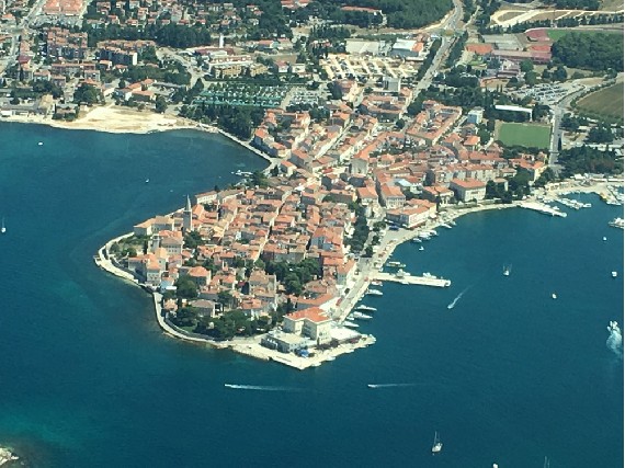 Poreč von oben