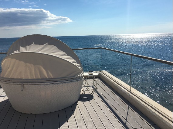 Dachterasse des 5-Sterne-Hotels Miramare