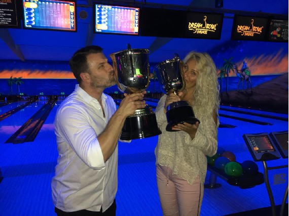 Die beiden Gewinner: Marco Haber und Petra Eckert.