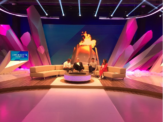 Das Studio von Eurosport.