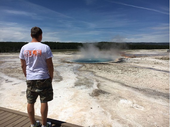 Brodelnde Geysire im Yellowstone Nationalpark