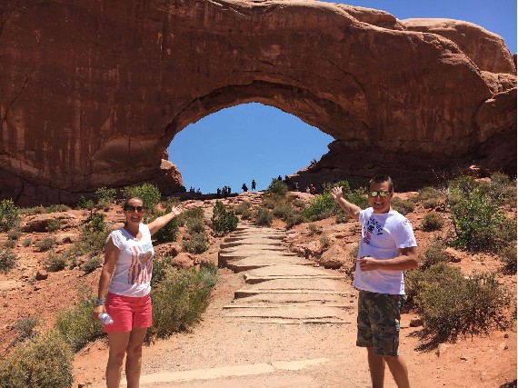 Weltberühmte Steinbögen im Arches National Park