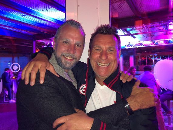 Clubchef Andy Wittmann mit Freund Schmidi von BLE