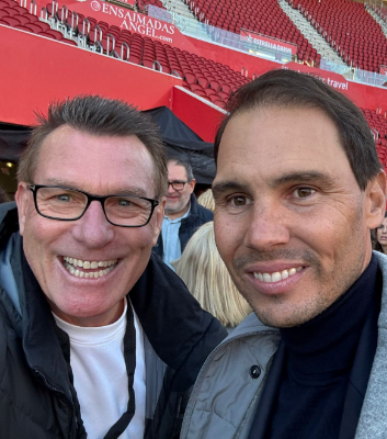 Schmidi und Rafael Nadal Selfi